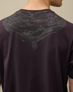 T-shirts & Polo<C.P. Company 30/1 Jersey Back Goggle T-Shirt Nightshade – Purple