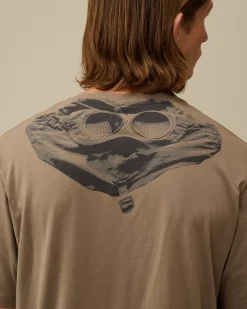 T-shirts & Polo<C.P. Company 30/1 Jersey Back Goggle T-Shirt Walnut – Beige