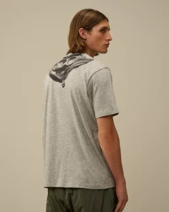 T-shirts & Polo<C.P. Company 30/1 Jersey Back Goggle T-Shirt Greystone Melange