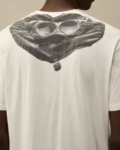 T-shirts & Polo<C.P. Company 30/1 Jersey Back Goggle T-Shirt Gauze White