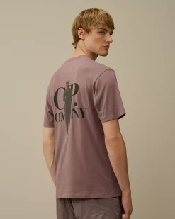 T-shirts & Polo<C.P. Company 30/1 Jersey Bold British Sailor T-Shirt Purple Dove