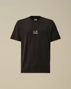 T-shirts & Polo<C.P. Company 30/1 Jersey Bold British Sailor T-Shirt Black