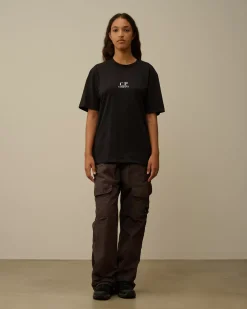 T-shirts & Polo<C.P. Company 30/1 Jersey Bold British Sailor T-Shirt Black