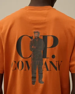 T-shirts & Polo<C.P. Company 30/1 Jersey Bold British Sailor T-Shirt Bombay Brown