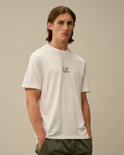 T-shirts & Polo<C.P. Company 30/1 Jersey Bold British Sailor T-Shirt Gauze White