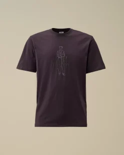 T-shirts & Polo<C.P. Company 30/1 Jersey British Sailor T-Shirt Nightshade – Purple