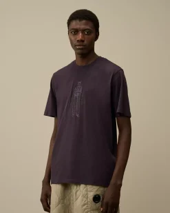 T-shirts & Polo<C.P. Company 30/1 Jersey British Sailor T-Shirt Nightshade – Purple