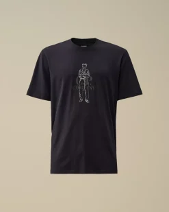T-shirts & Polo<C.P. Company 30/1 Jersey British Sailor T-Shirt Total Eclipse – Blue