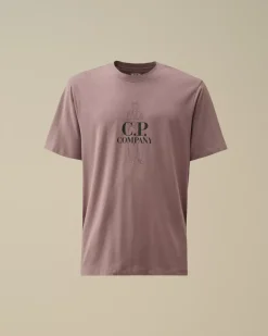 T-shirts & Polo<C.P. Company 30/1 Jersey British Sailor T-Shirt Purple Dove