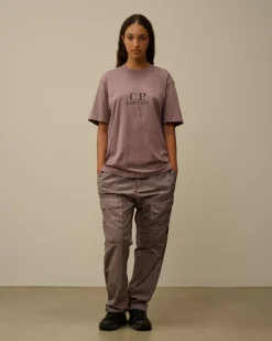 T-shirts & Polo<C.P. Company 30/1 Jersey British Sailor T-Shirt Purple Dove