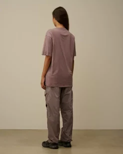 T-shirts & Polo<C.P. Company 30/1 Jersey British Sailor T-Shirt Purple Dove