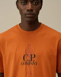T-shirts & Polo<C.P. Company 30/1 Jersey British Sailor T-Shirt Bombay Brown