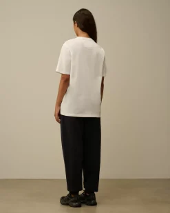 T-shirts & Polo<C.P. Company 30/1 Jersey British Sailor T-Shirt Gauze White