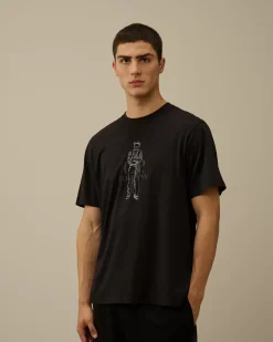 T-shirts & Polo<C.P. Company 30/1 Jersey British Sailor T-Shirt Black