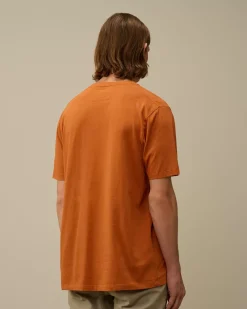 T-shirts & Polo<C.P. Company 30/1 Jersey 3D Logo T-Shirt Bombay Brown