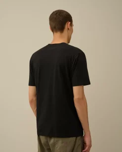 T-shirts & Polo<C.P. Company 30/1 Jersey 3D Logo T-Shirt Black