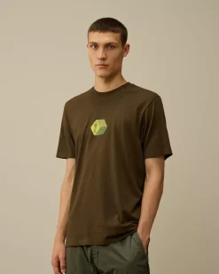 T-shirts & Polo<C.P. Company 30/1 Jersey Logo Graphics T-Shirt Ivy Green
