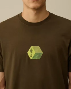 T-shirts & Polo<C.P. Company 30/1 Jersey Logo Graphics T-Shirt Ivy Green