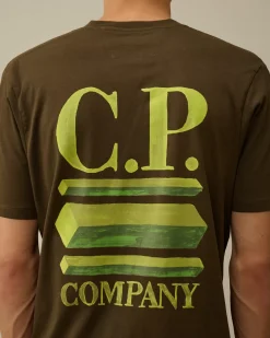 T-shirts & Polo<C.P. Company 30/1 Jersey Logo Graphics T-Shirt Ivy Green