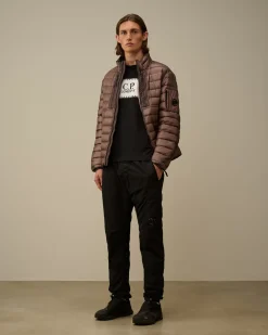 T-shirts & Polo<C.P. Company 30/1 Jersey Logo Label Longsleeve T-Shirt Black