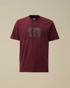 T-shirts & Polo<C.P. Company 30/1 Jersey Logo Label T-Shirt Potent Purple