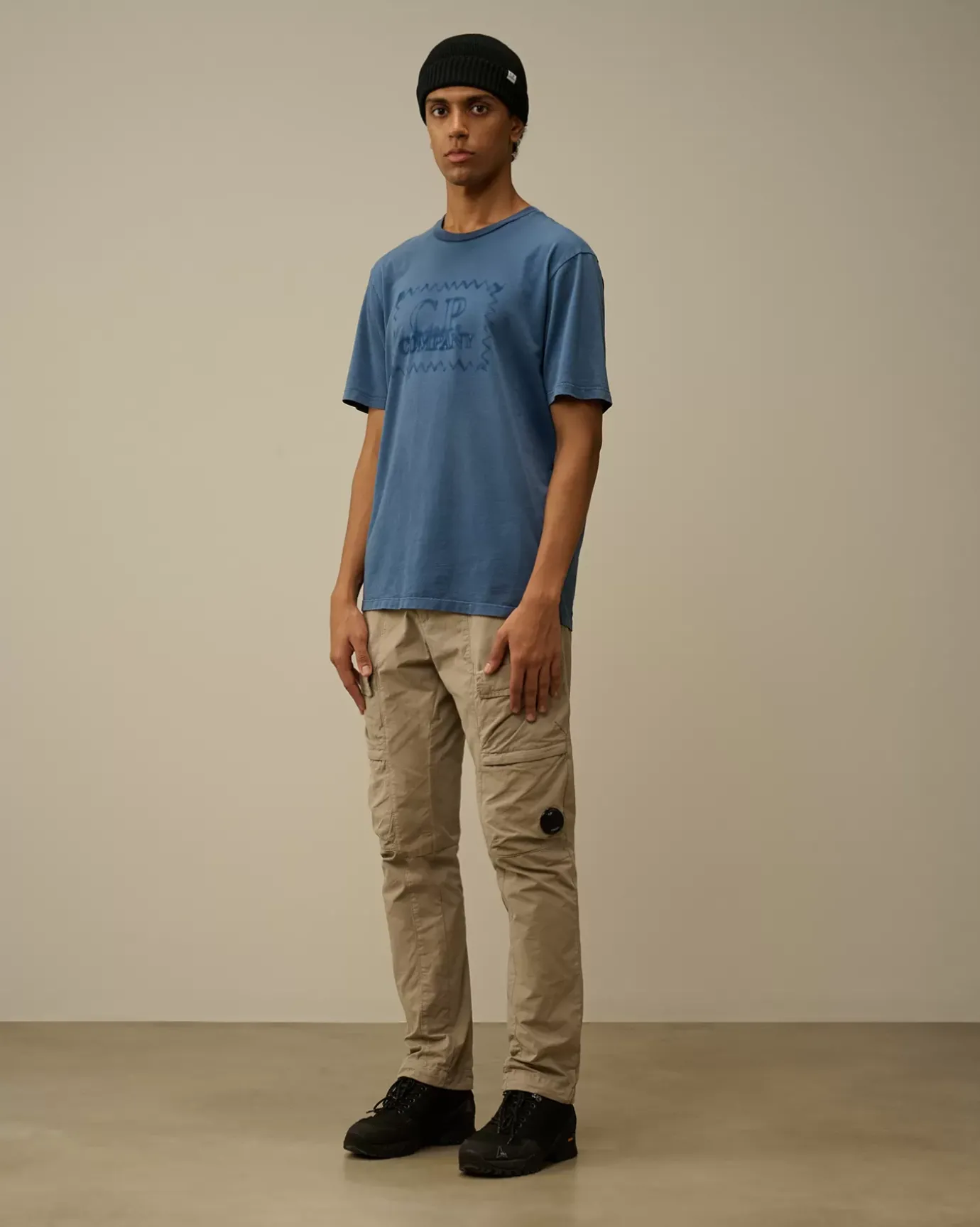 T-shirts & Polo<C.P. Company 24/1 Jersey Logo Label T-Shirt Estate Blue