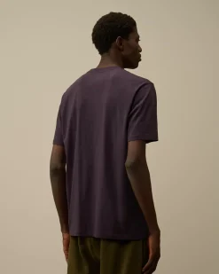 T-shirts & Polo<C.P. Company 30/1 Jersey Logo Label T-Shirt Nightshade – Purple