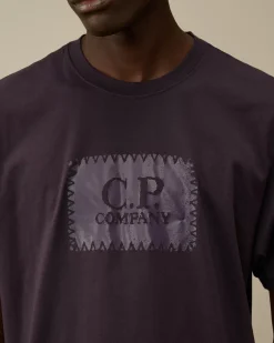 T-shirts & Polo<C.P. Company 30/1 Jersey Logo Label T-Shirt Nightshade – Purple