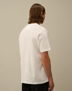 T-shirts & Polo<C.P. Company 30/1 Jersey Logo Label T-Shirt Gauze White