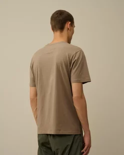 T-shirts & Polo<C.P. Company 30/1 Jersey Logo Patch T-Shirt Walnut – Beige