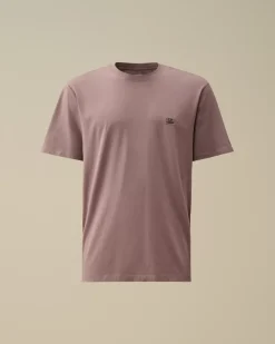 T-shirts & Polo<C.P. Company 30/1 Jersey Logo Patch T-Shirt Purple Dove