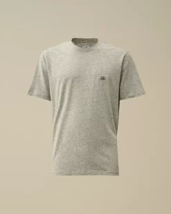 T-shirts & Polo<C.P. Company 30/1 Jersey Logo Patch T-Shirt Greystone Melange