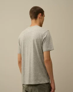 T-shirts & Polo<C.P. Company 30/1 Jersey Logo Patch T-Shirt Greystone Melange