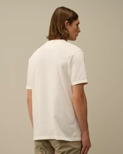 T-shirts & Polo<C.P. Company 20/1 Jersey Mixed Logo T-Shirt Gauze White