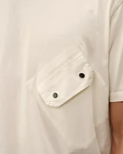 T-shirts & Polo<C.P. Company 20/1 Jersey Mixed Logo T-Shirt Gauze White