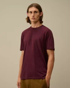T-shirts & Polo<C.P. Company 30/1 Jersey Printed Logo T-Shirt Potent Purple