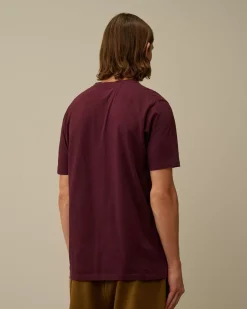 T-shirts & Polo<C.P. Company 30/1 Jersey Printed Logo T-Shirt Potent Purple