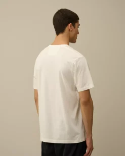 T-shirts & Polo<C.P. Company 30/1 Jersey Printed Logo T-Shirt Gauze White