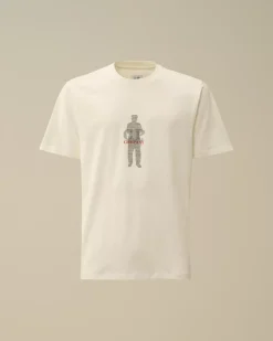T-shirts & Polo<C.P. Company 30/1 Jersey Waffled British Sailor T-Shirt Gauze White