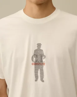 T-shirts & Polo<C.P. Company 30/1 Jersey Waffled British Sailor T-Shirt Gauze White
