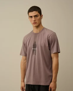 T-shirts & Polo<C.P. Company 30/1 Jersey Waffled British Sailor T-Shirt Purple Dove
