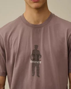 T-shirts & Polo<C.P. Company 30/1 Jersey Waffled British Sailor T-Shirt Purple Dove