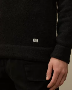 Jumpers<C.P. Company Alpaca Soft Crewneck Knit Black