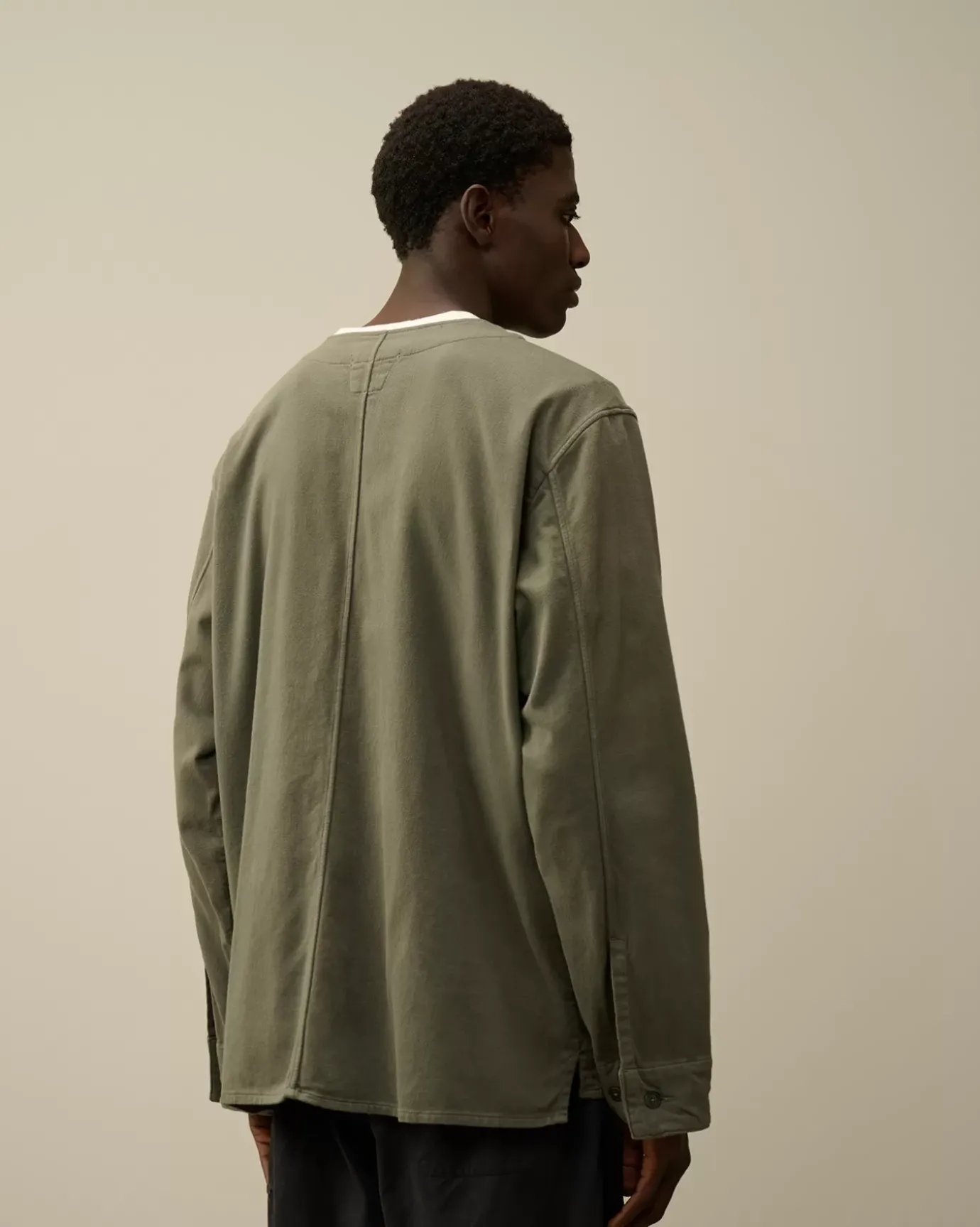 Overshirt<C.P. Company Armored Stretch Satin Buttoned Overshirt Grape Leaf – Green