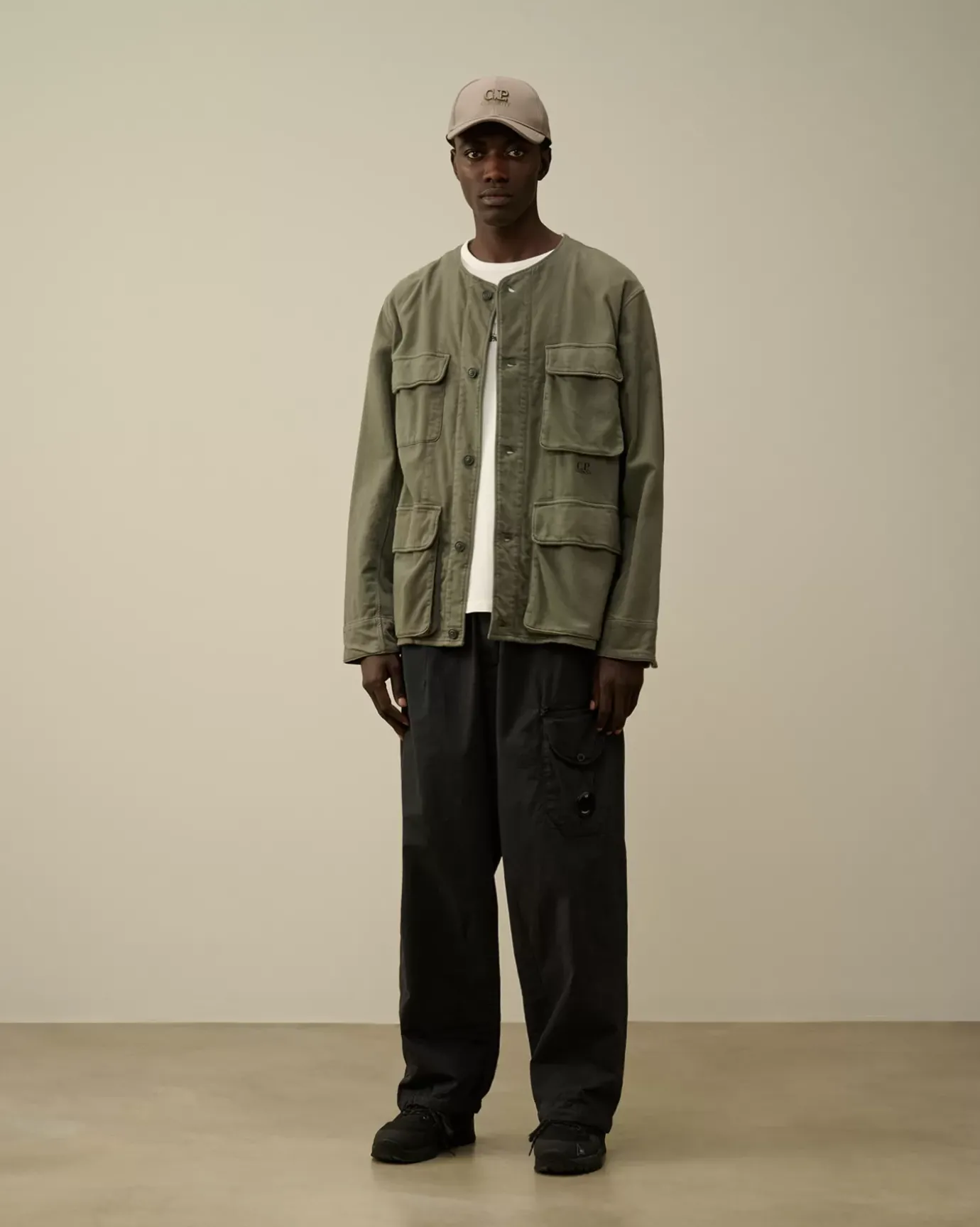 Overshirt<C.P. Company Armored Stretch Satin Buttoned Overshirt Grape Leaf – Green