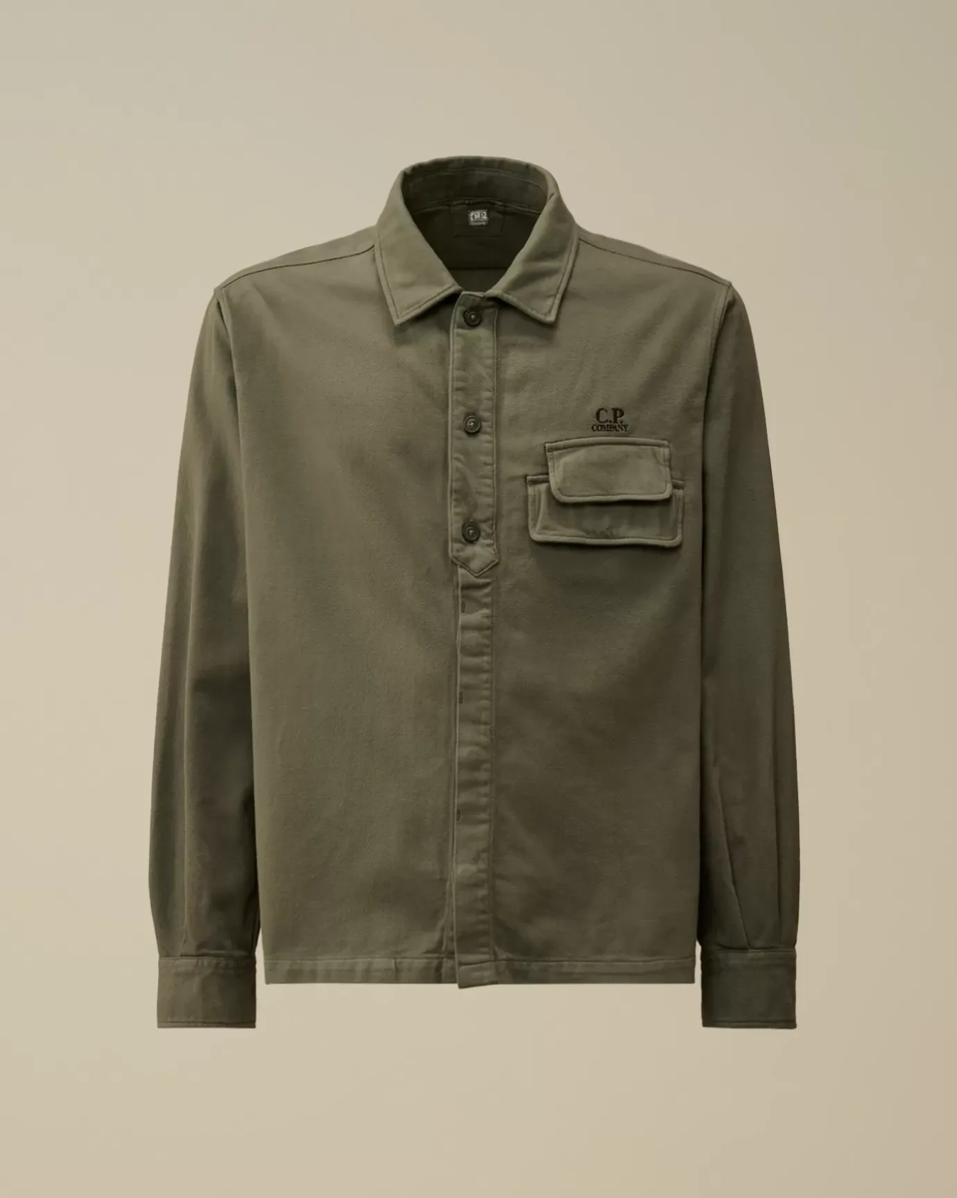 Shirt<C.P. Company Armored Stretch Satin Buttoned Shirt Grape Leaf – Green