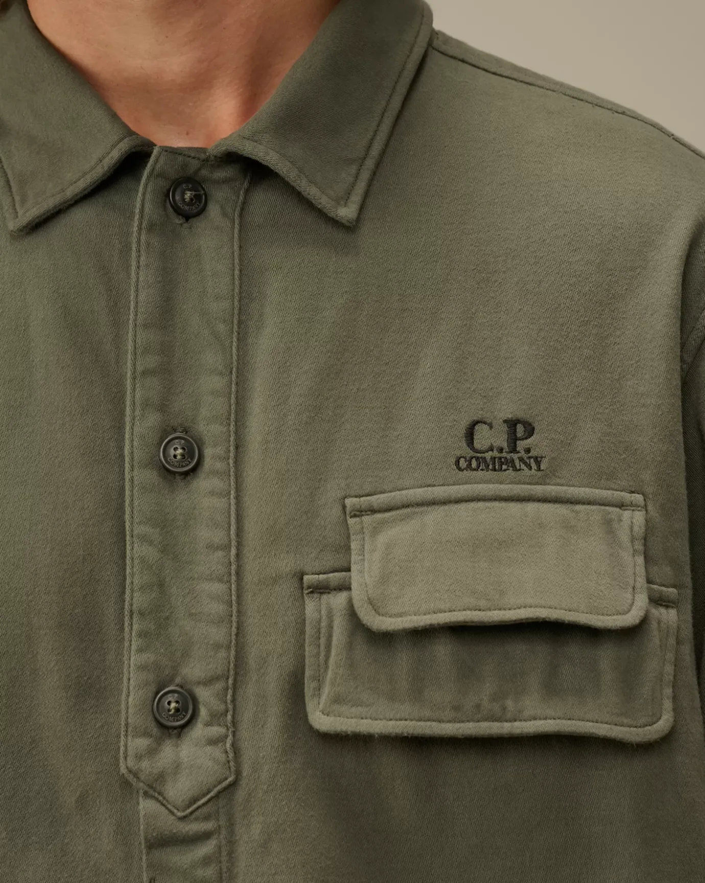Shirt<C.P. Company Armored Stretch Satin Buttoned Shirt Grape Leaf – Green