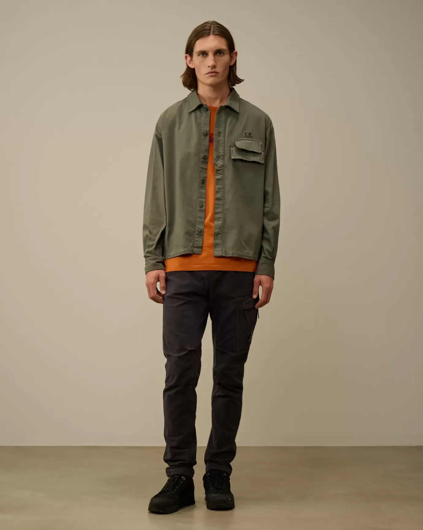 Shirt<C.P. Company Armored Stretch Satin Buttoned Shirt Grape Leaf – Green