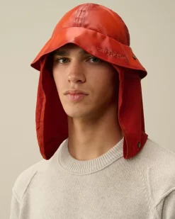 Hats<C.P. Company Bi-Film Neck Flap Bucket Hat Bombay Brown