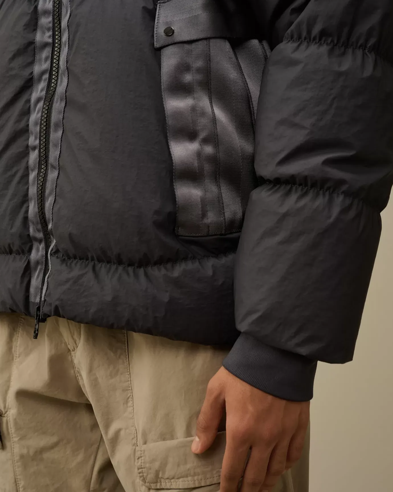 Jacket & Coats<C.P. Company Bi-TM Goggle Down Jacket Black Sand